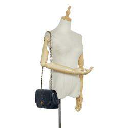 Pre Owned Chanel Black Classic Lambskin Single Flap