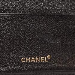 Chanel Black Leather CC Bifold Wallet