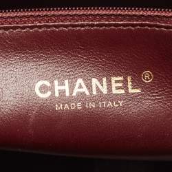 Pre Owned Chanel Black Diagonal Quilted Leather CC Flap Bag 