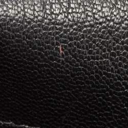 Pre Owned Chanel Black Diagonal Quilted Leather CC Flap Bag 