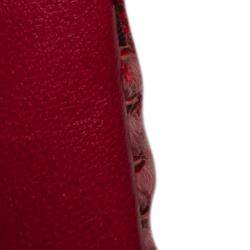 Pre Owned Chanel Red Mini Braided Classic Tweed Single Flap Bag