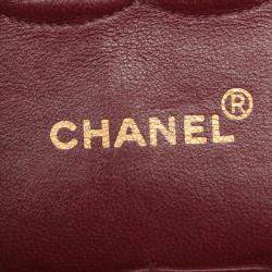 Pre Owned Chanel Black Leather Classic Double Flap Bag