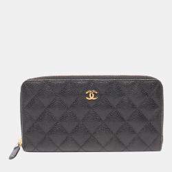 What Goes Around Comes Around Chanel Caviar Zip and Coin Purse