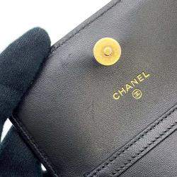 Pre Owned Chanel Black Leather CC Mini Flap Bag 
