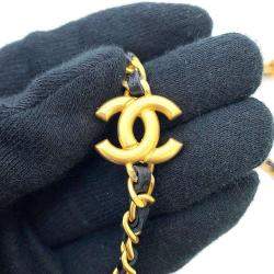 Pre Owned Chanel Black Leather CC Mini Flap Bag 