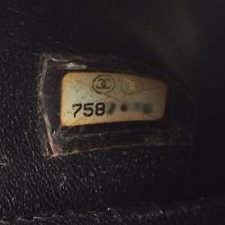 مملوكة مسبقًا Chanel Black Patent Leather Camellia Laser Cut East West Flap Bag