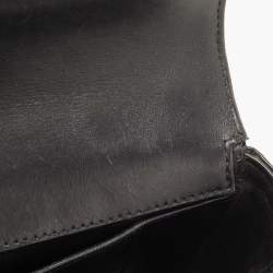 مملوكة مسبقًا Chanel Black Patent Leather Camellia Laser Cut East West Flap Bag