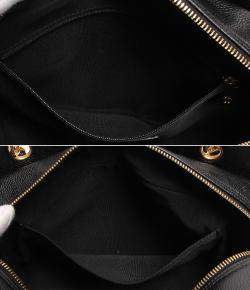 Pre Owned Chanel Black Leather CC Tote Bag