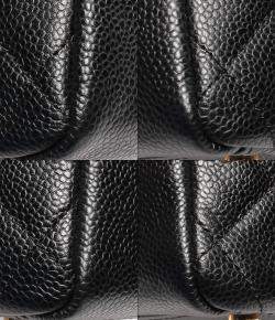 Pre Owned Chanel Black Leather CC Tote Bag