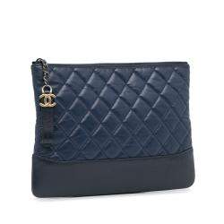 Chanel Blue Gabrielle Clutch Bag