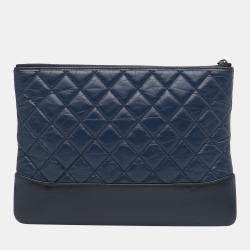 Chanel Blue Gabrielle Clutch Bag