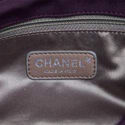 Pre Owned Chanel Purple Bubble Quilt Shoulder Bag