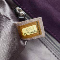 Pre Owned Chanel Purple Bubble Quilt Shoulder Bag