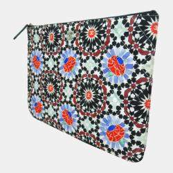 Chanel Multicolor Canvas CC Christmas Print Clutch Bag 