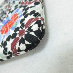 Chanel Multicolor Canvas CC Christmas Print Clutch Bag 