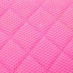 Pre Owned Chanel Pink Quilted Jersey Jumbo Classic Single Flap Bag