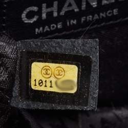 Pre Owned Chanel Brown/Black Fantasy Fur And Tweed Flap Shoulder Bag