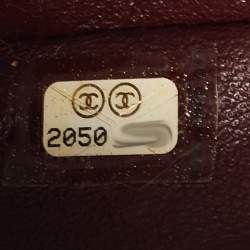 Pre Owned Chanel Black Lambskin Leather Pearly Flap Bag