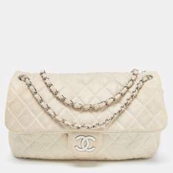 Chanel Metallic Gold Quilted Lambskin Drawstring Backpack Pale