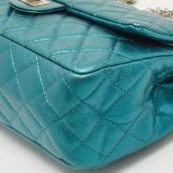 Chanel Metallic Teal Green Quilted Leather Reissue 2.55 Classic 226 Flap Bag