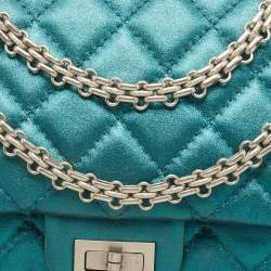 Chanel Metallic Teal Green Quilted Leather Reissue 2.55 Classic 226 Flap Bag