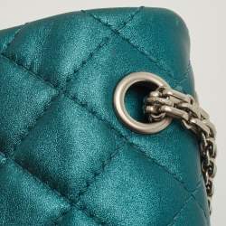 Chanel Metallic Teal Green Quilted Leather Reissue 2.55 Classic 226 Flap Bag