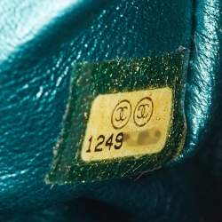 Chanel Metallic Teal Green Quilted Leather Reissue 2.55 Classic 226 Flap Bag