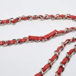 Pre Owned Chanel Red Quilted Leather Jumbo Classic Single Flap Bag