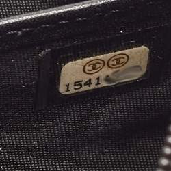 مملوكة مسبقًا Chanel Black Leather CC Timeless L Gusset Continental Wallet