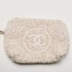Pre Owned Chanel Multicolor Cotton Fabric CC Terrycloth Beach Bag and Towel Set