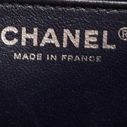 Pre Owned Chanel Navy Blue Quilted Leather Elementary Chic Flap Bag