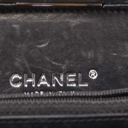 Pre Owned Chanel Black Plexiglass Boy Brick Lego Clutch