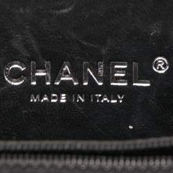 Pre Owned Chanel Black Plexiglass Boy Brick Lego Clutch