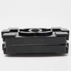Pre Owned Chanel Black Plexiglass Boy Brick Lego Clutch