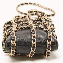 Pre Owned Chanel Black Leather Tech Me Out Phone Crossbody Bag