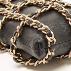 Pre Owned Chanel Black Leather Tech Me Out Phone Crossbody Bag