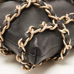 Pre Owned Chanel Black Leather Tech Me Out Phone Crossbody Bag