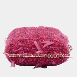 Pre Owned Chanel Red Chain Around Phone Holder Crossbody Bag
