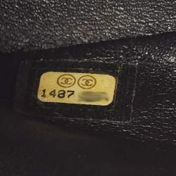 Pre Owned Chanel White/Black Garden Charms Tweed Reissue 2.55 Classic 225 Flap Bag