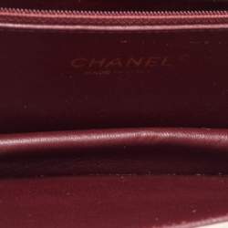Pre Owned Chanel Beige Quilted Leather Mini Beauty Lock Flap Bag
