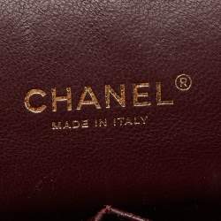 Pre Owned  Chanel Black Quilted Caviar Leather Maxi Classic Double Flap Bag 