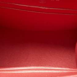 Pre Owned Chanel Coral Pink Quilted Caviar Leather CC Phone Flap Crossbody Bag