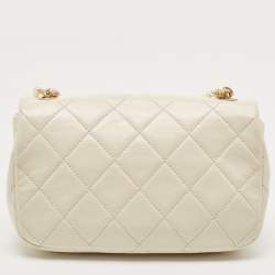 مملوكة مسبقًا Chanel Off White Quilted Leather My Perfect Adjustable Chain Flap Bag