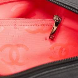 Pre Owned Chanel Black Quilted Leather Cambon Ligne Bowler Bag