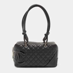 Chanel Black Matte Leather Large Luxe Ligne Bowler Bag Chanel