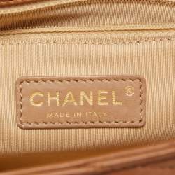 Chanel Brown Chevron Leather Medium Gabrielle Flap Bag