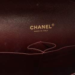 Pre Owned Chanel Black Quilted Leather Jumbo Classic Double Flap Bag
