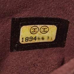 Pre Owned Chanel Black Quilted Caviar Leather CC Phone Holder Pouch