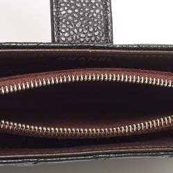 Pre Owned Chanel Black Quilted Caviar Leather CC Phone Holder Pouch