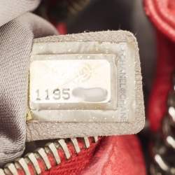 Pre Owned Chanel Red Bar Quilted Leather Lax Accordion Bag